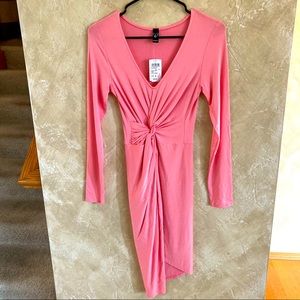 Windsor NWT Coral Faux Wrap Dress NWT Small